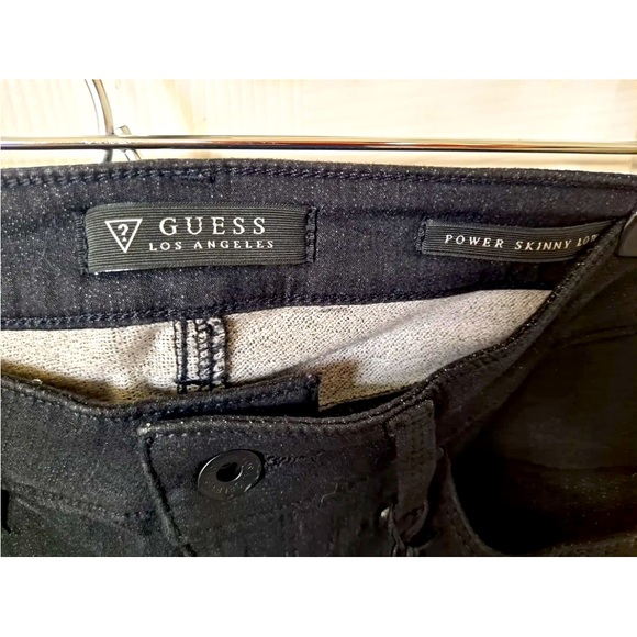 GUESS POWER SKINNY LOW RISE COATED 28 - Picture 3 of 5
